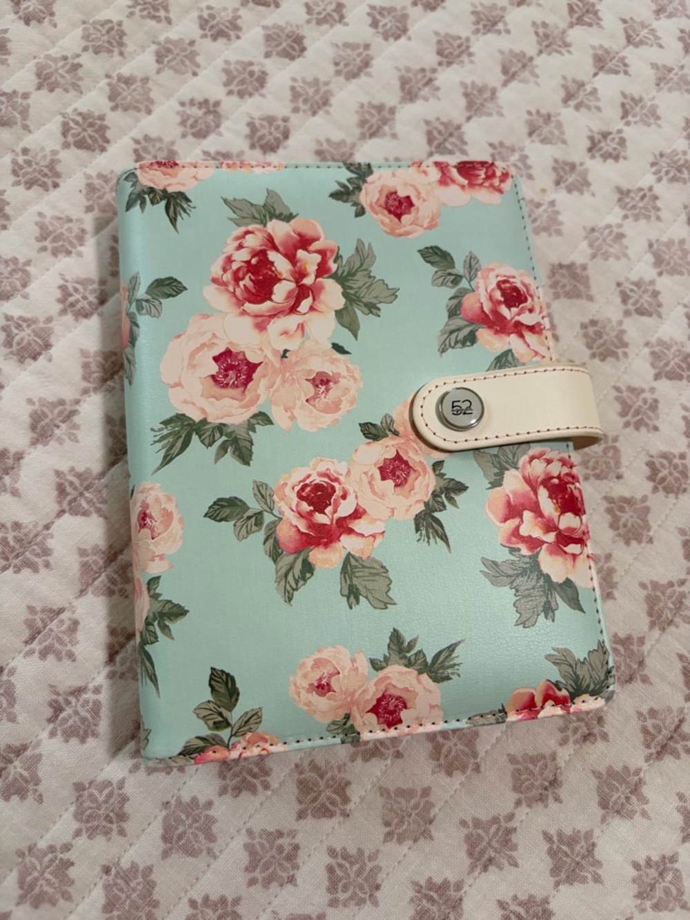 The Paper Studio Floral Faux Leather A6 Planner Binder